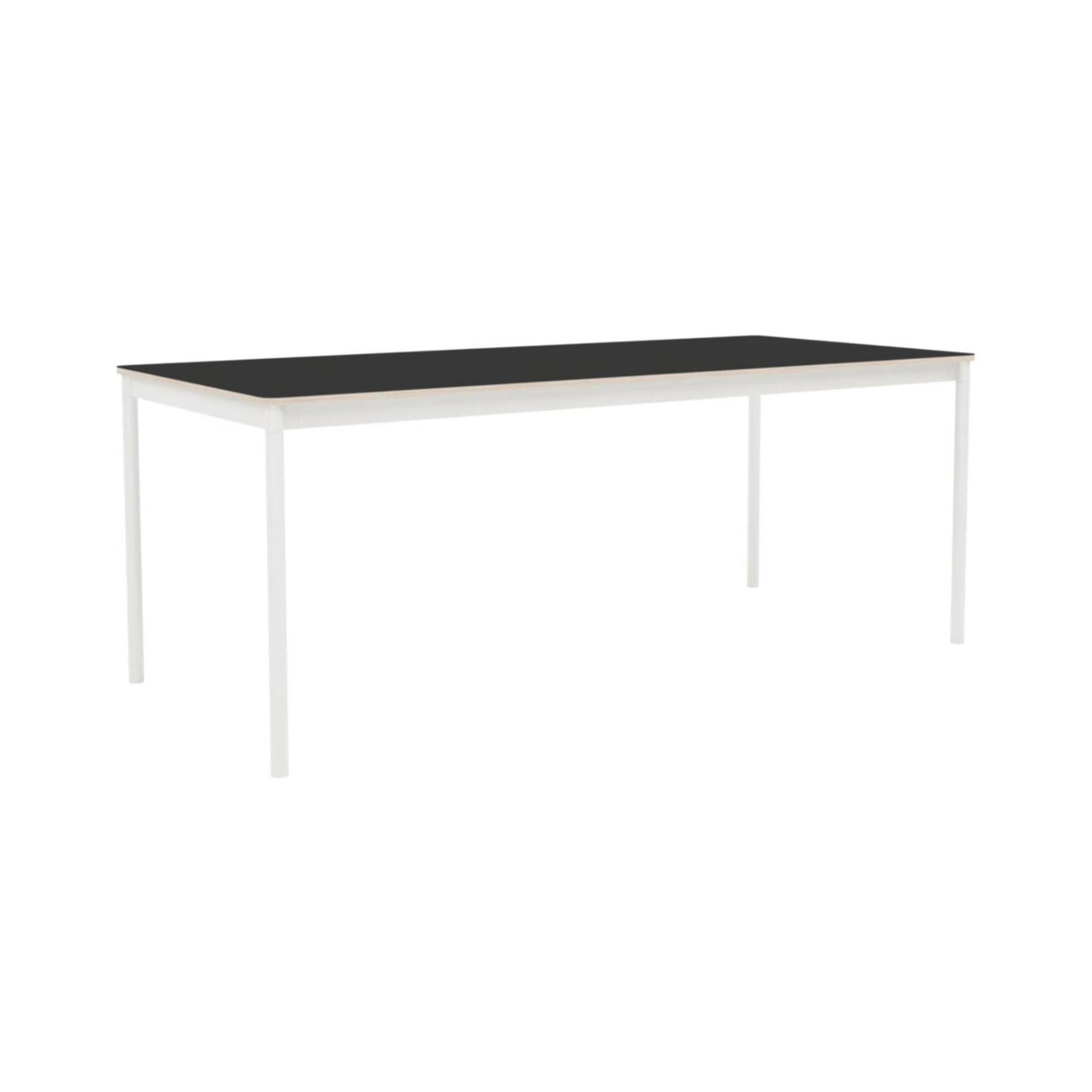 Base Table: Medium + Black Nanolaminate + Plywood + White
