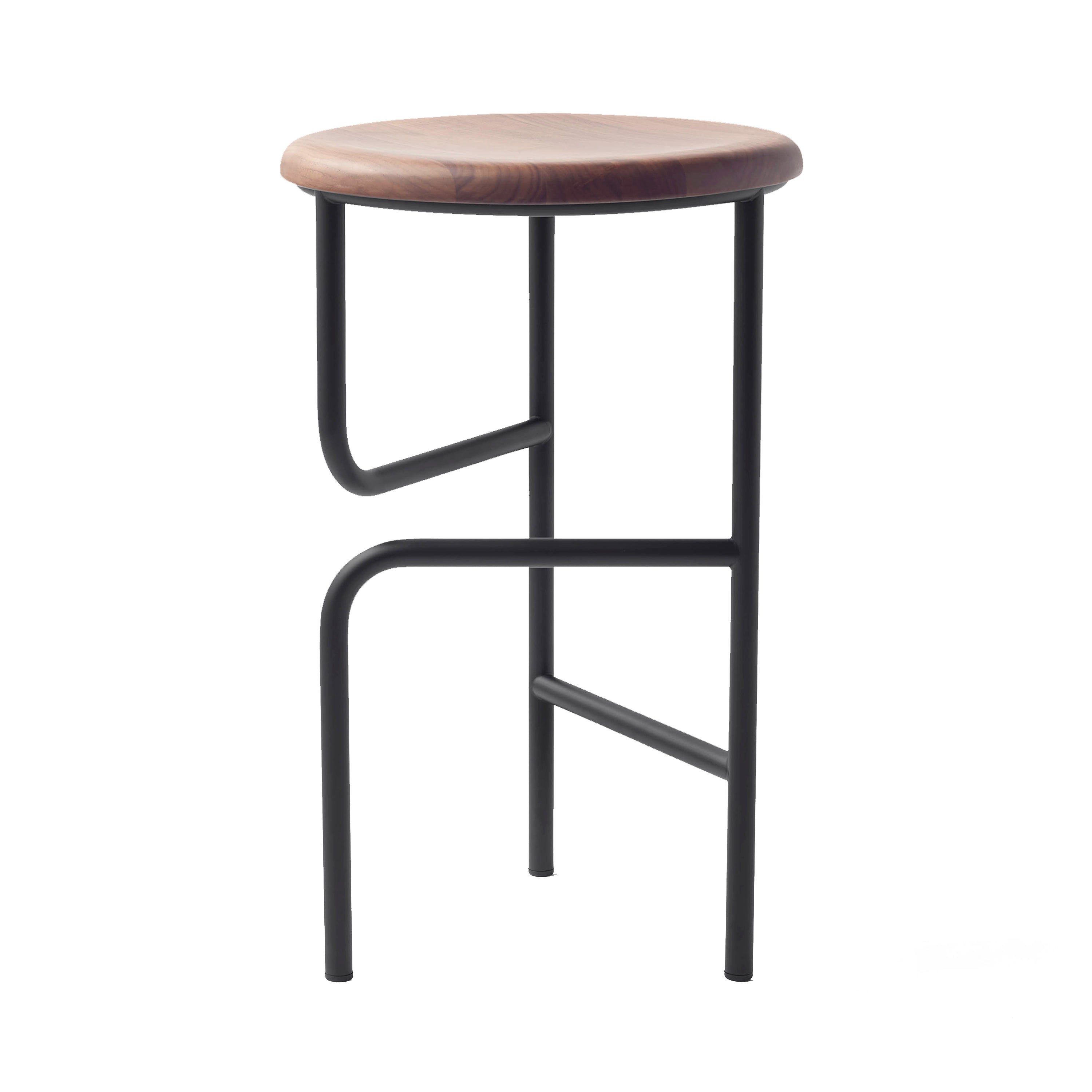 Blend Stool High: Natural Walnut