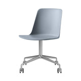 Rely Chair HW21: Light Blue + Polished Aluminum