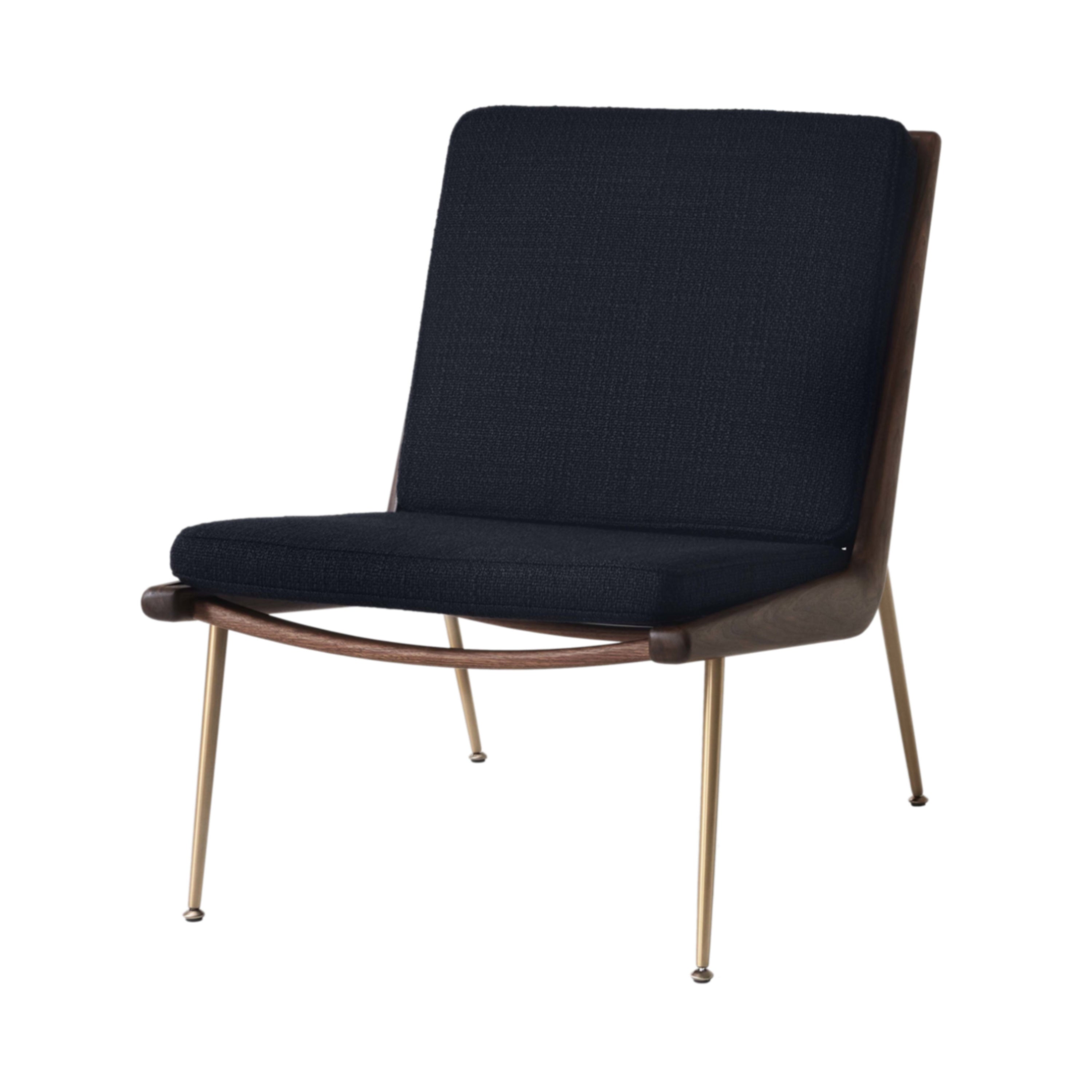 Boomerang Chair HM1: Oiled Walnut + Brass