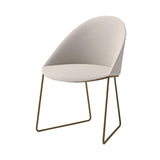 Circa Dining Chair: Sled Base + Bronzato