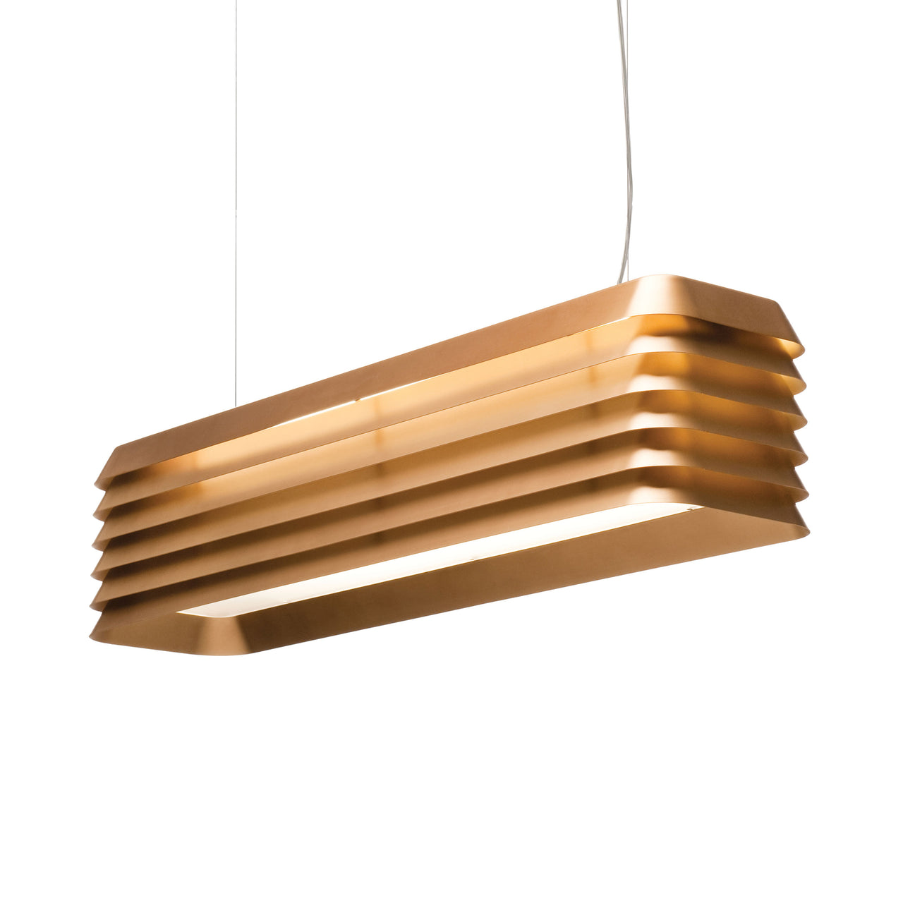 Louvre Pendant Light: Anodized Bronze