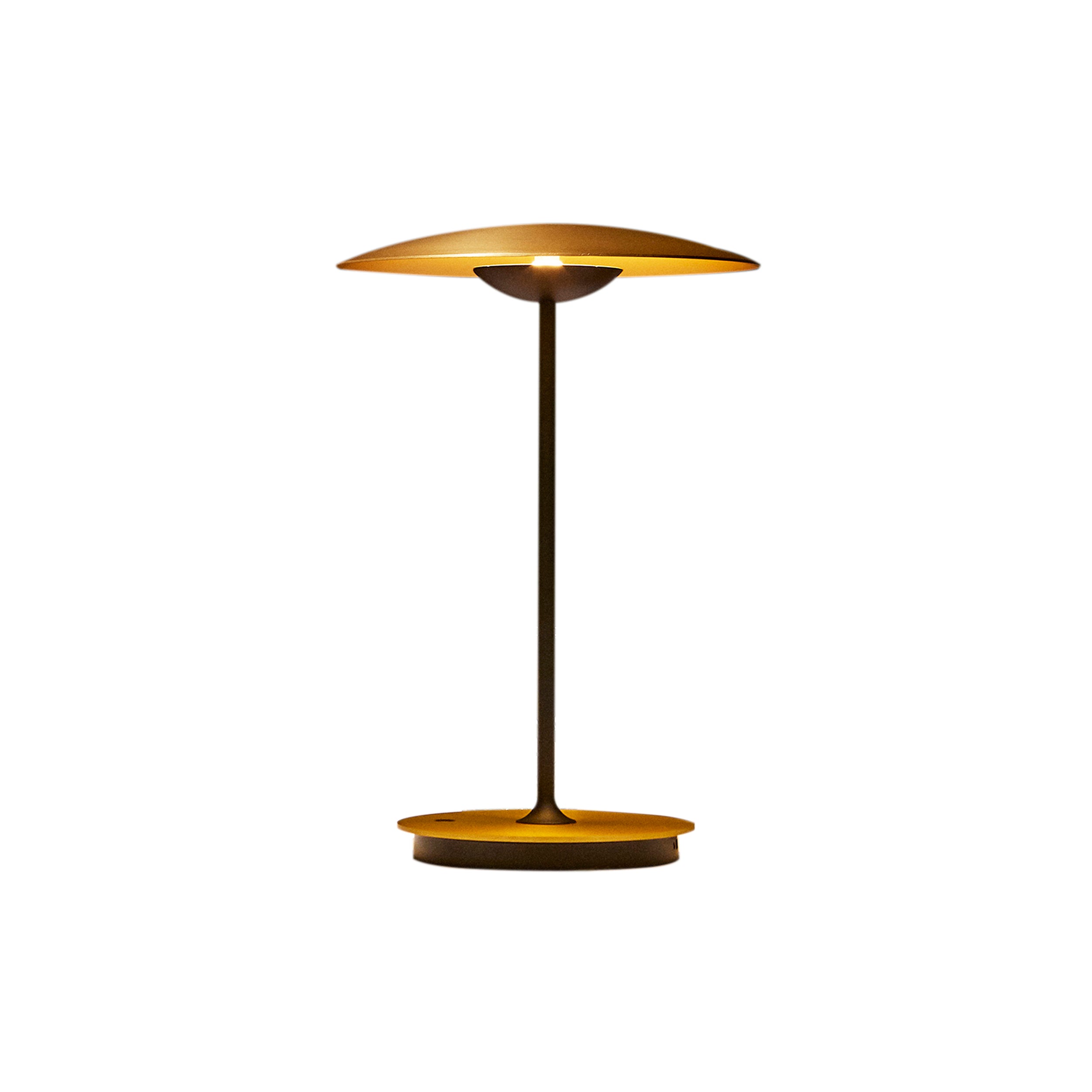 Ginger Portable Table Lamp: Brushed Brass