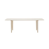 CH011 Coffee Table: Low + White Oiled Oak