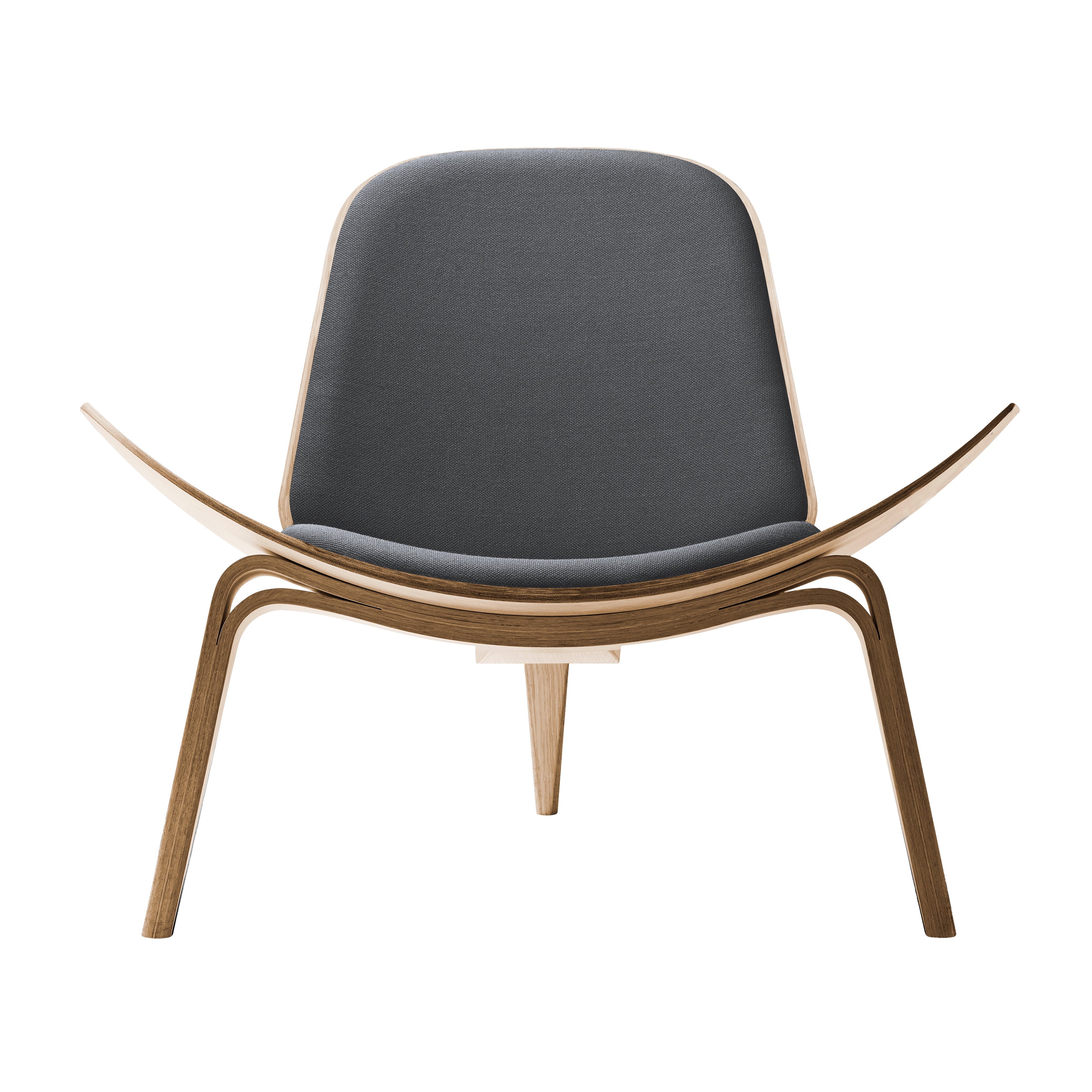 CH07 Shell Lounge Chair: Oak + Oiled Oak