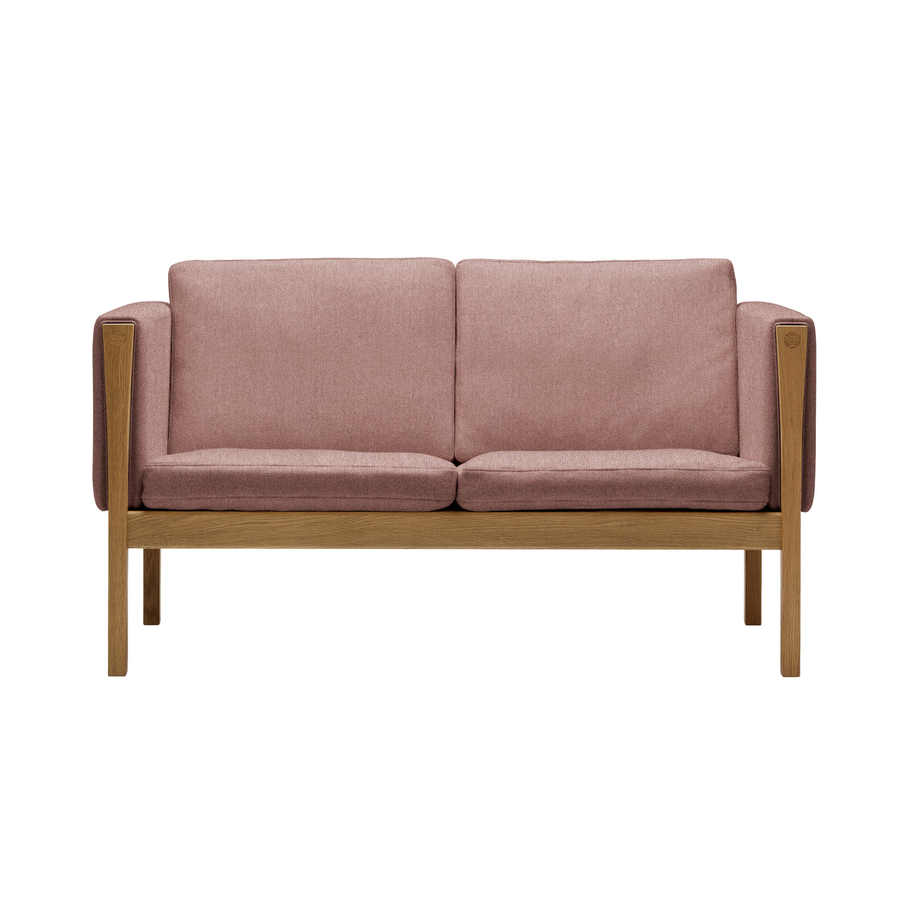 CH162 2 Seater Sofa: Oiled Oak