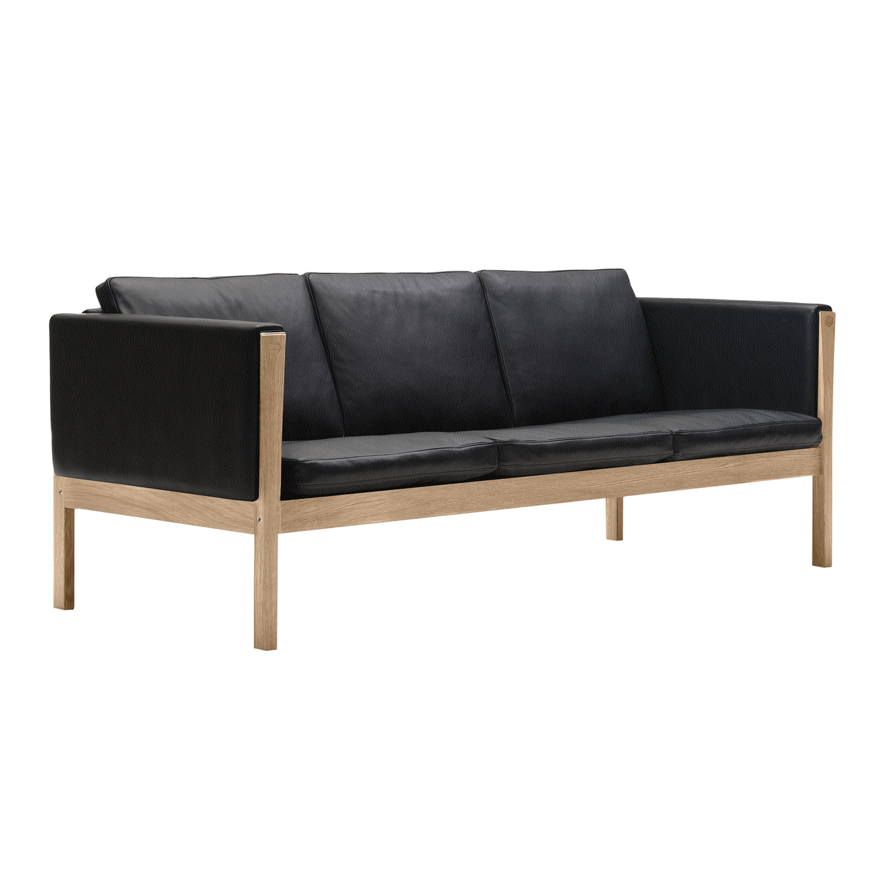 CH163 3 Seater Sofa: Oiled Oak