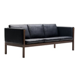 CH163 3 Seater Sofa: Oiled Walnut