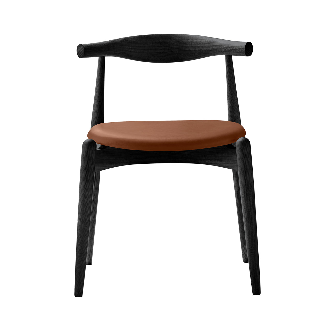 CH20 Elbow Chair: Oak + Black Oak