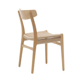 CH23 Dining Chair: Natural + Oiled Oak + Without Cushion