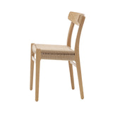 CH23 Dining Chair: Natural + Oiled Oak + Without Cushion