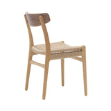 CH23 Dining Chair: Natural + Oiled Oak + Walnut + Without Cushion
