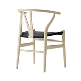 CH24 Wishbone Chair: Black + Barley