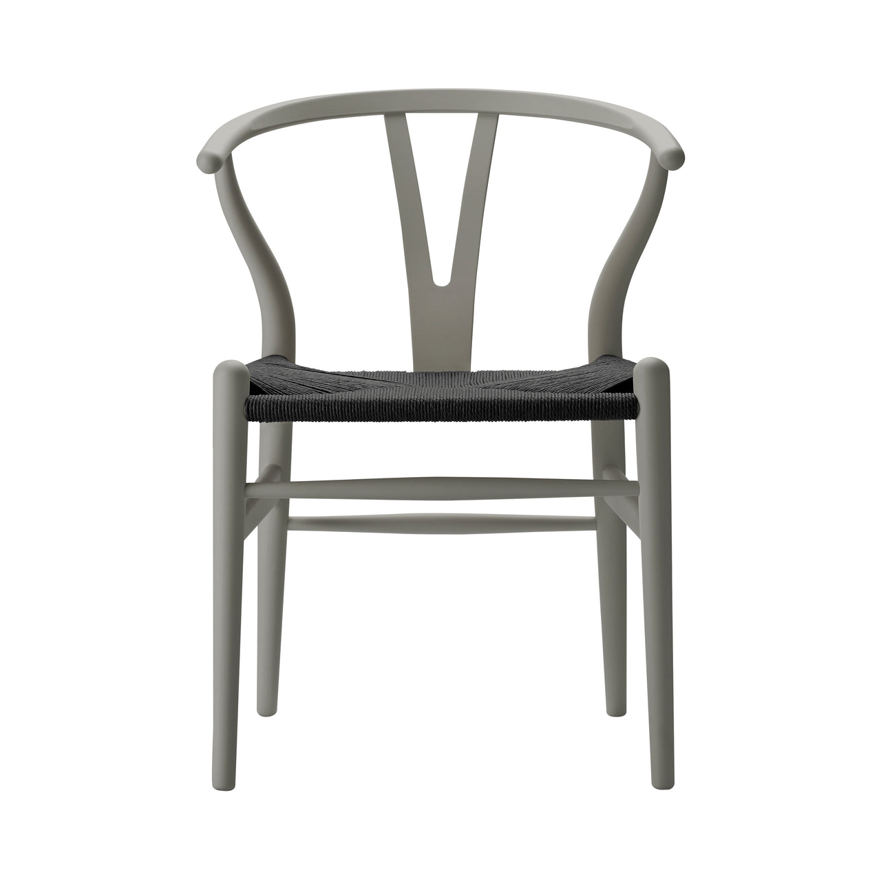CH24 Wishbone Chair: Black + Clay