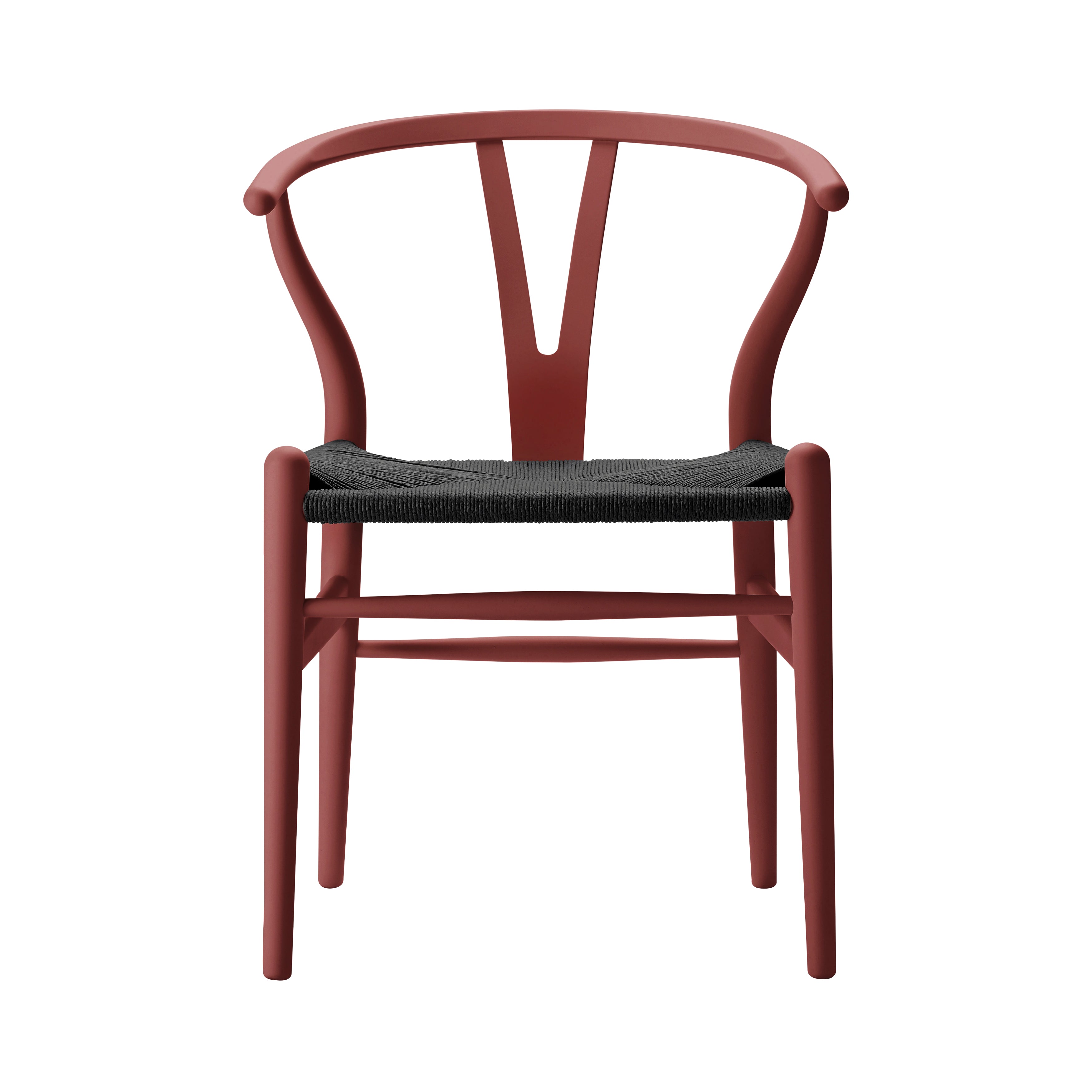 CH24 Wishbone Chair: Black + Falu