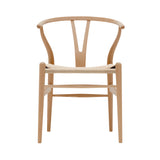 CH24 Wishbone Chair: Natural + Lacquered Beech