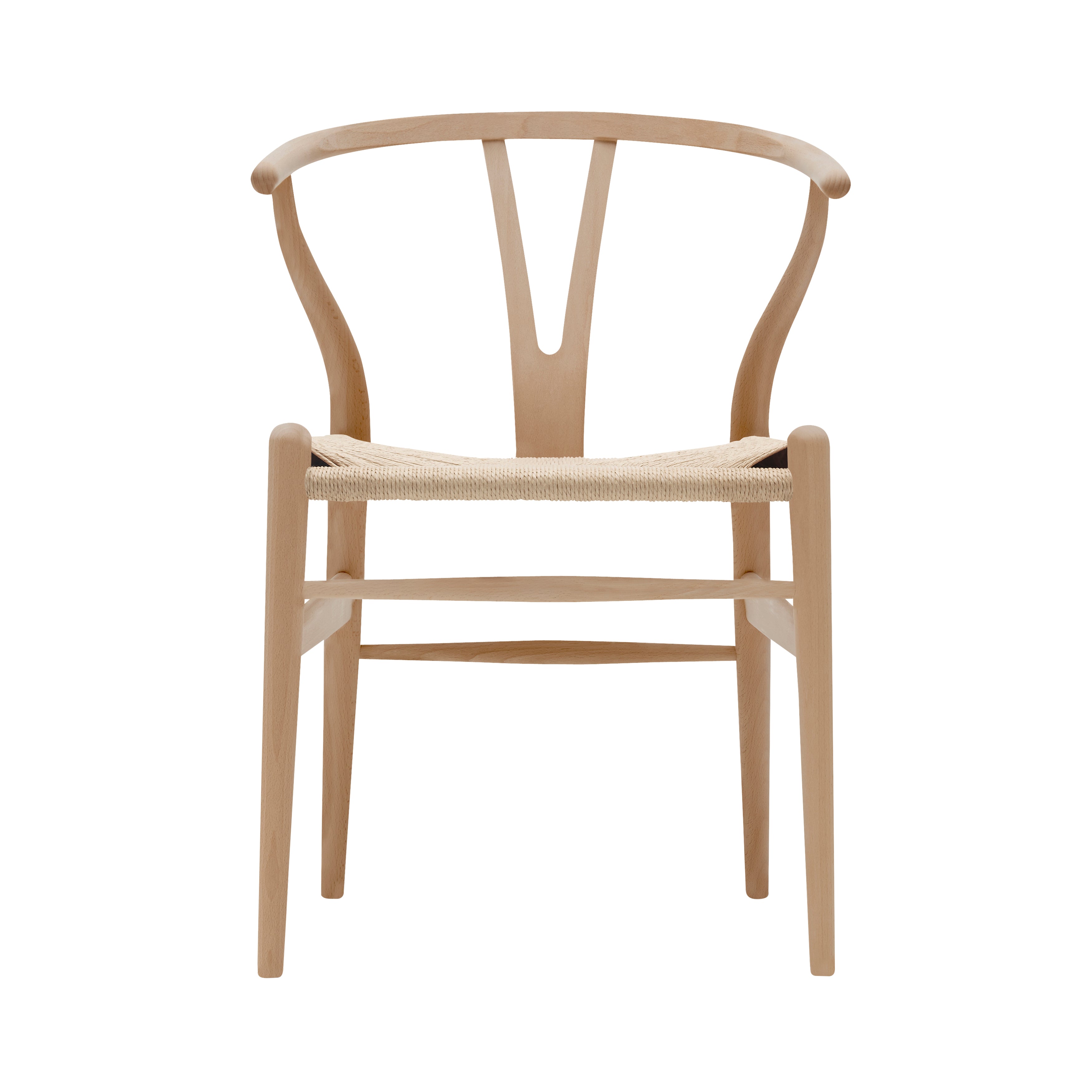 CH24 Wishbone Chair: Natural + Oiled Beech