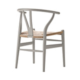 CH24 Wishbone Chair: Natural + Silver Grey Beech