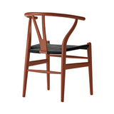 CH24 Wishbone Chair: Black + Terracotta