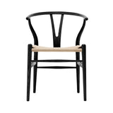 CH24 Wishbone Chair: Natural + Black Oak
