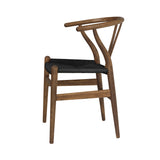 CH24 Wishbone Chair: Black + Smoked Oiled Oak