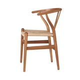 CH24 Wishbone Chair: Natural + Oiled Teak