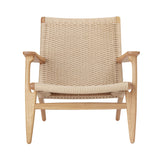 CH25 Lounge Chair: Natural + Oiled Oak