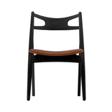 CH29P Sawbuck Chair: Oak + Black Oak