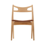 CH29P Sawbuck Chair: Oak + Oiled Oak