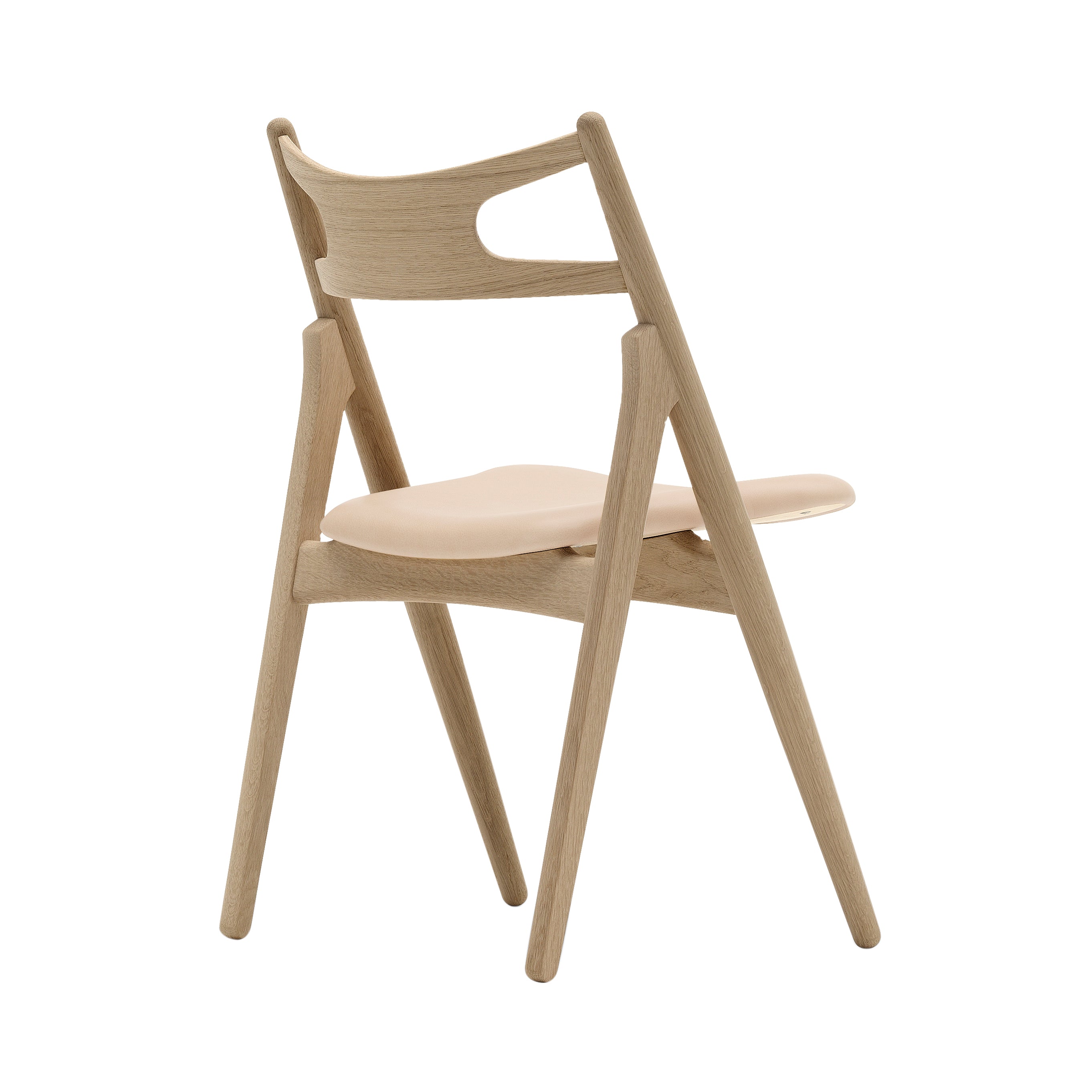 CH29P Sawbuck Chair: Oak + Soaped Oak