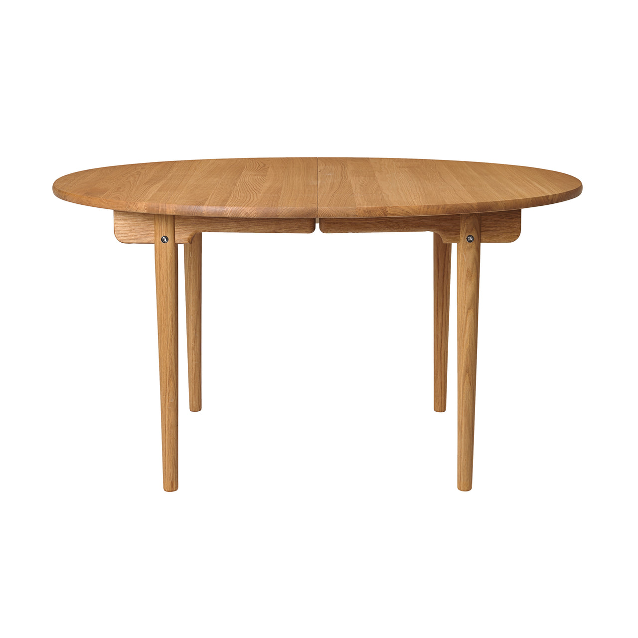 CH337 Dining Table: Oiled Oak + Without Leaf