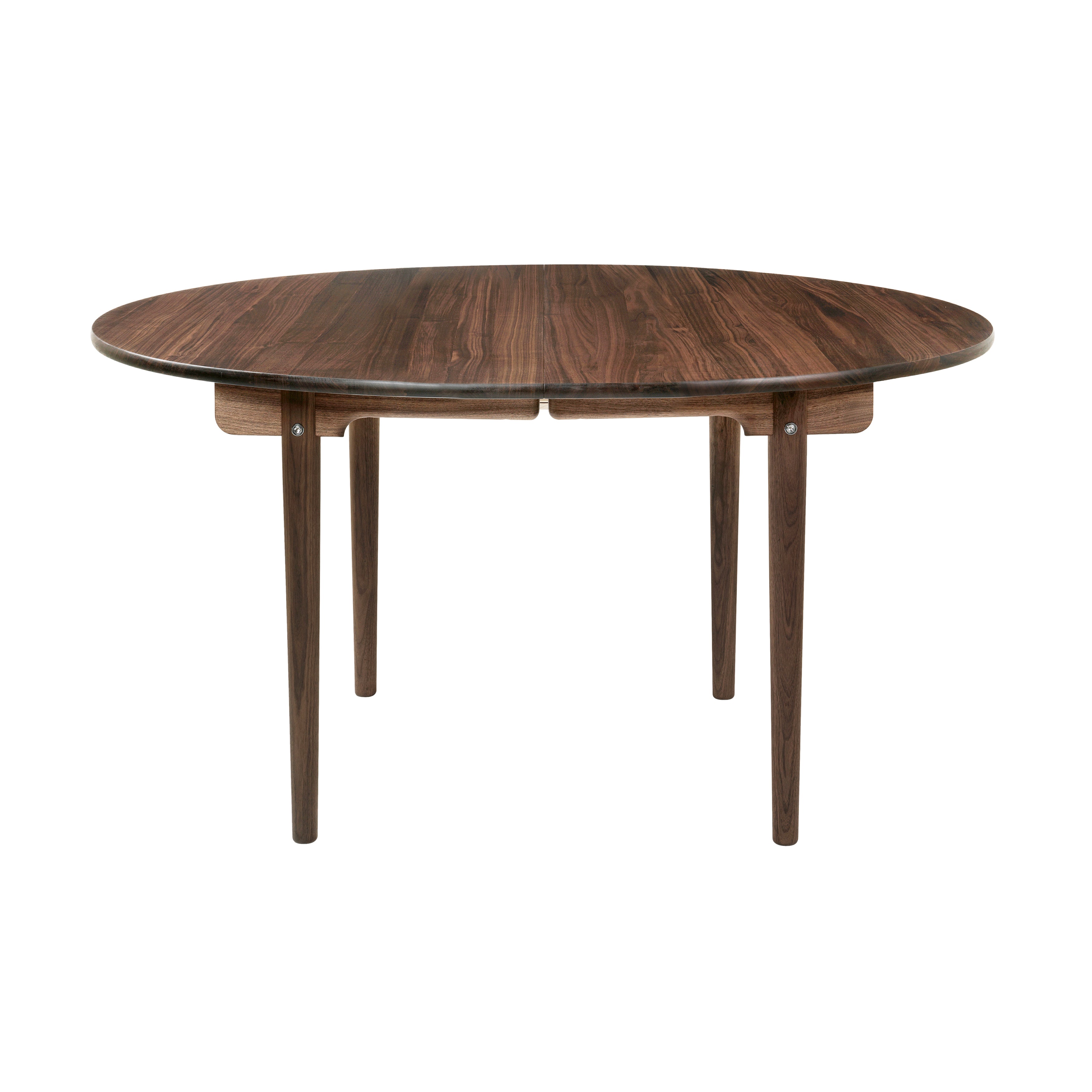 CH337 Dining Table: Oiled Walnut + Without Leaf