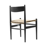 CH36 Dining Chair: Natural + Black Oak
