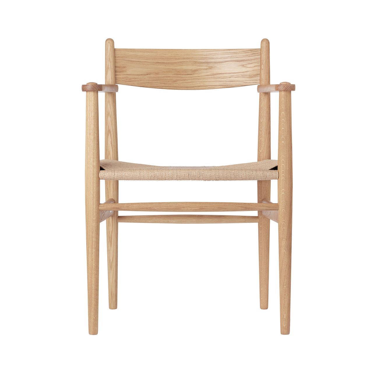CH37 Dining Chair: Natural + Oiled Oak