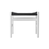 CH53 Footstool: Low + Black + Natural White Beech