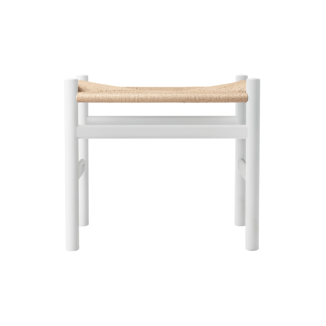 CH53 Footstool: Low + Natural + Natural White Beech