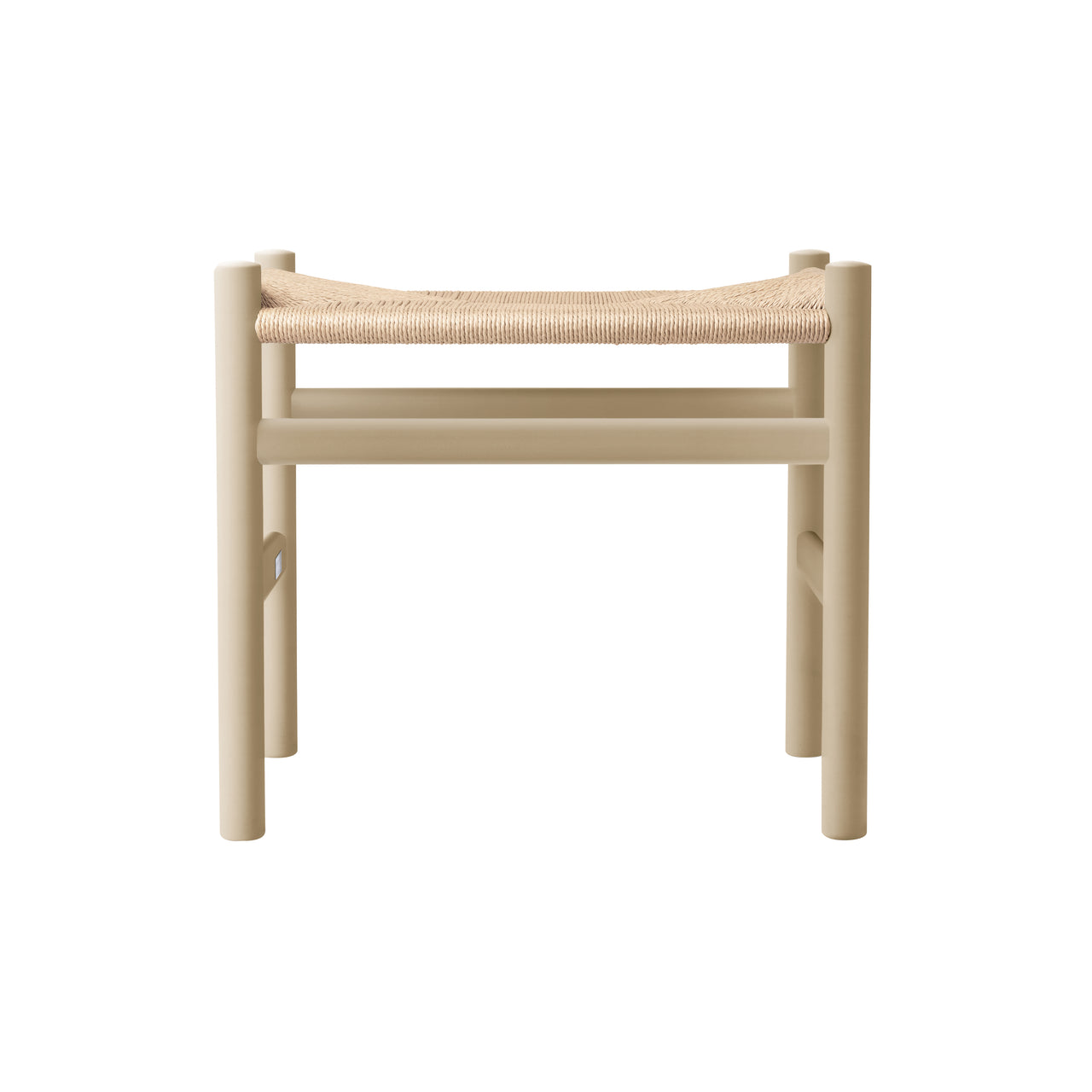 CH53 Footstool: Low + Natural + Soaped Beech