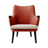 CH71 Lounge Chair: Black Oak