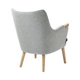 CH71 Lounge Chair: White Oiled Oak