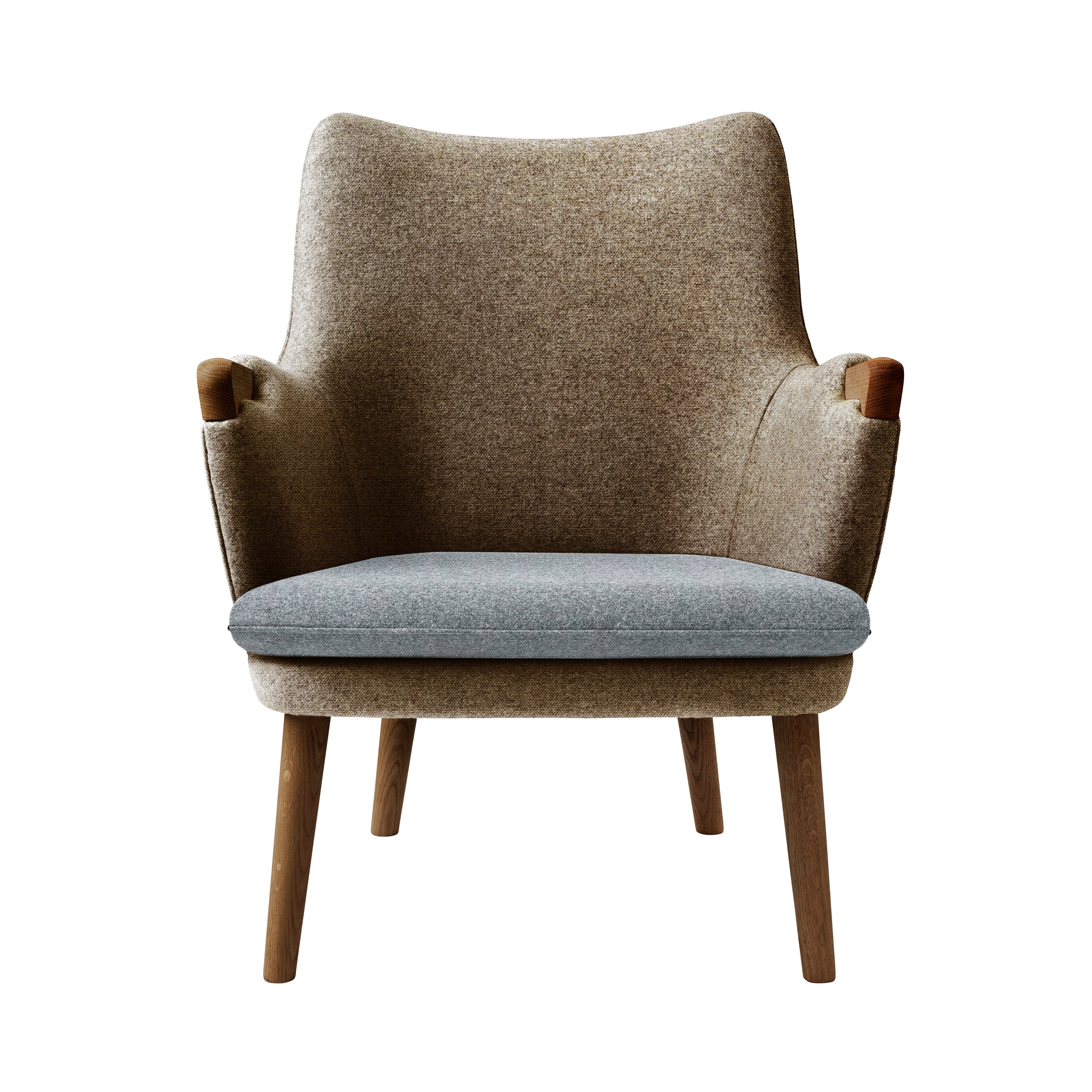 CH71 Lounge Chair: Oiled Walnut