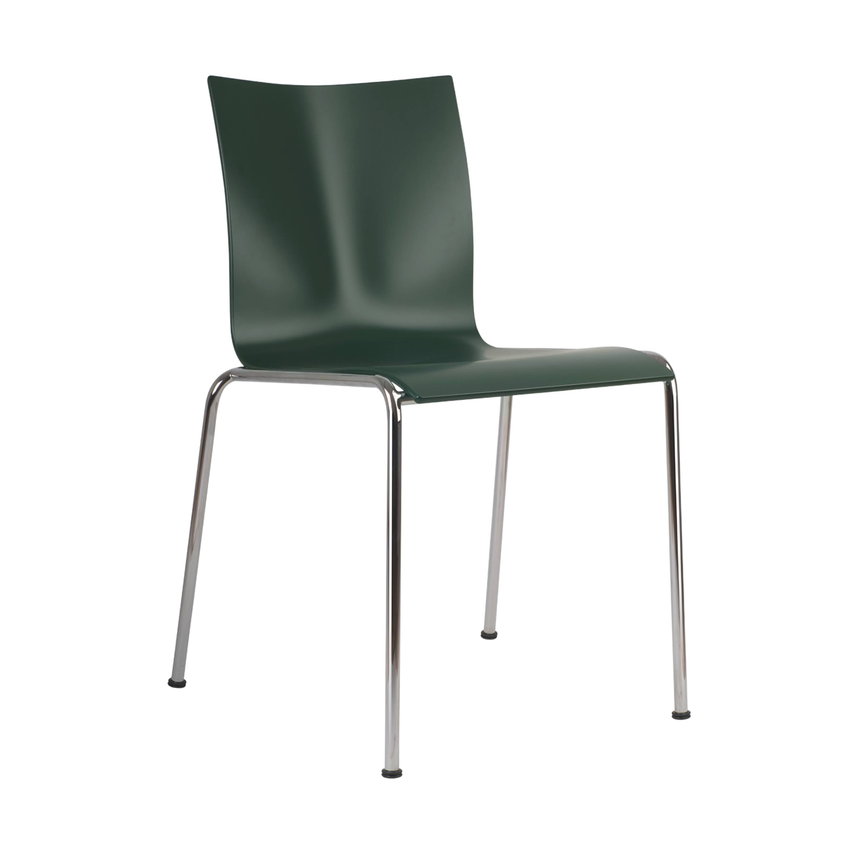 Chairik 101 Chair: Lacquer + Fir Green