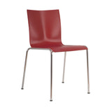 Chairik 101 Chair: Plastic + Wine Red