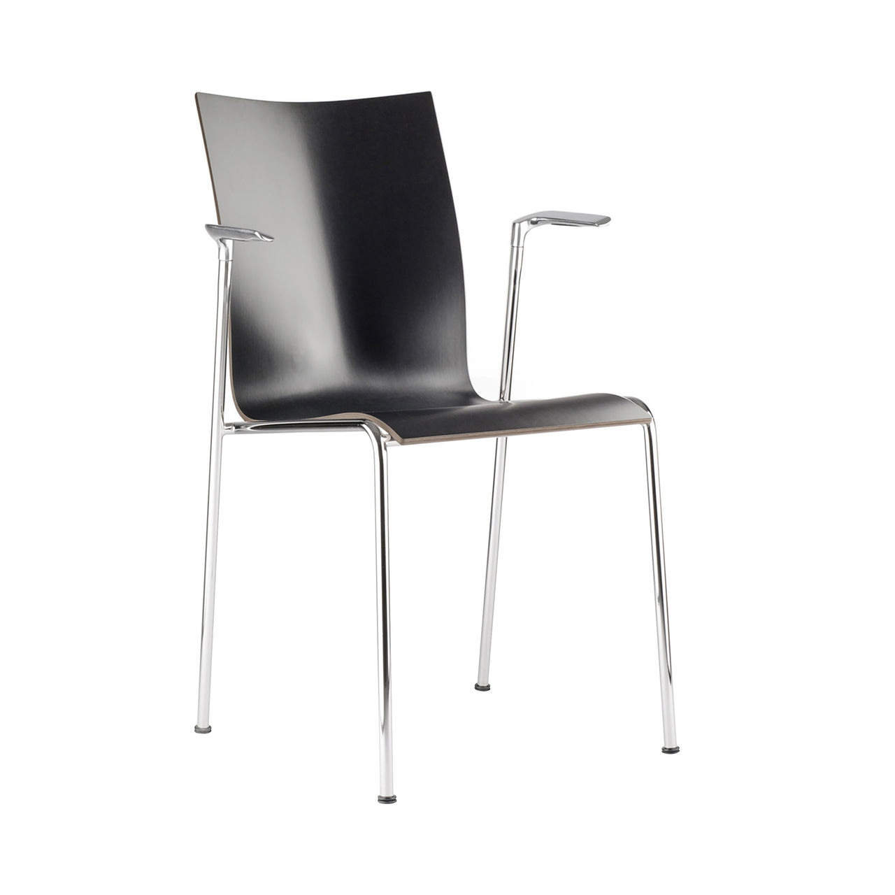 Chairik High 114 Chair: Melamine - Black