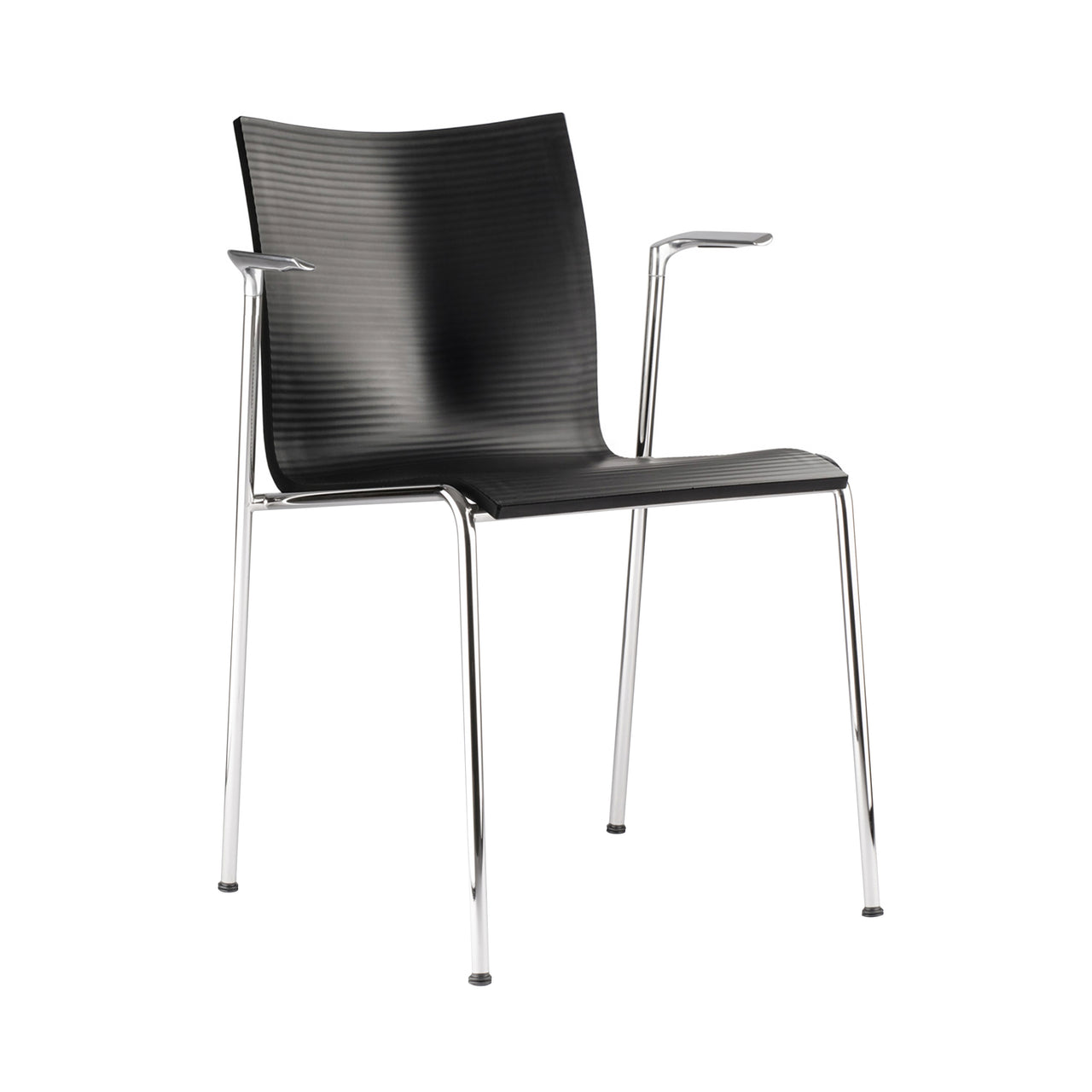 Chairik XL 123 Armchair: 4-Legs + Plastic + Black