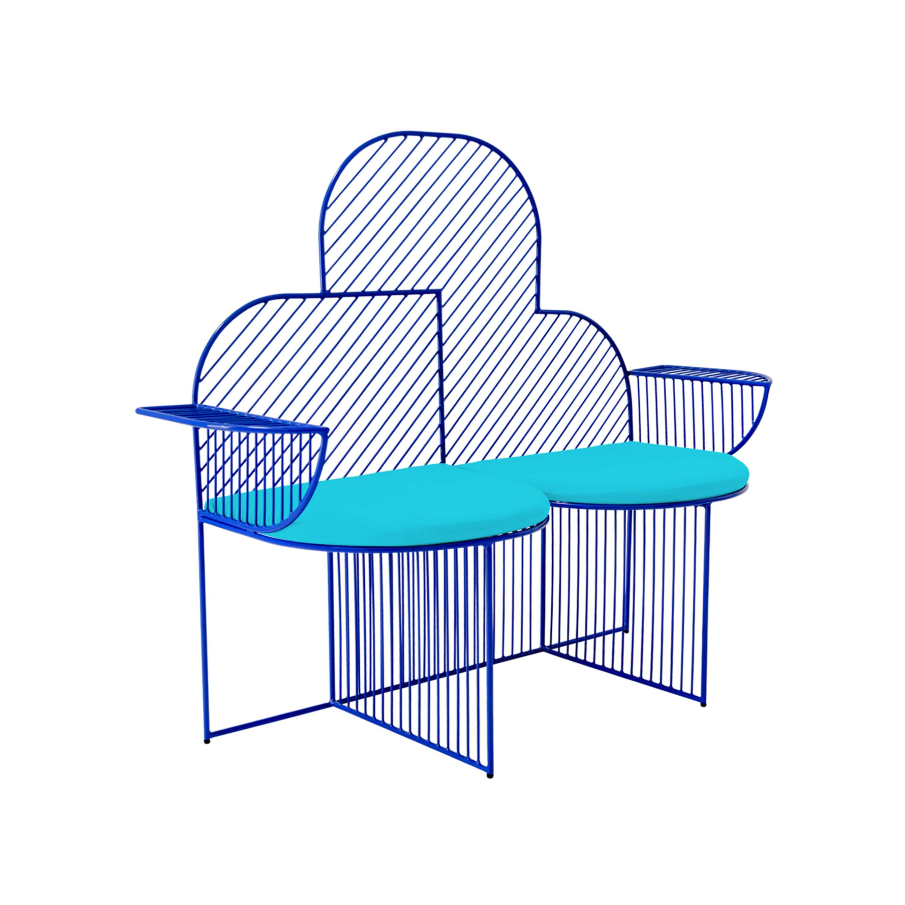 Cloud Bench: Electric Blue + Aruba Seat Pad