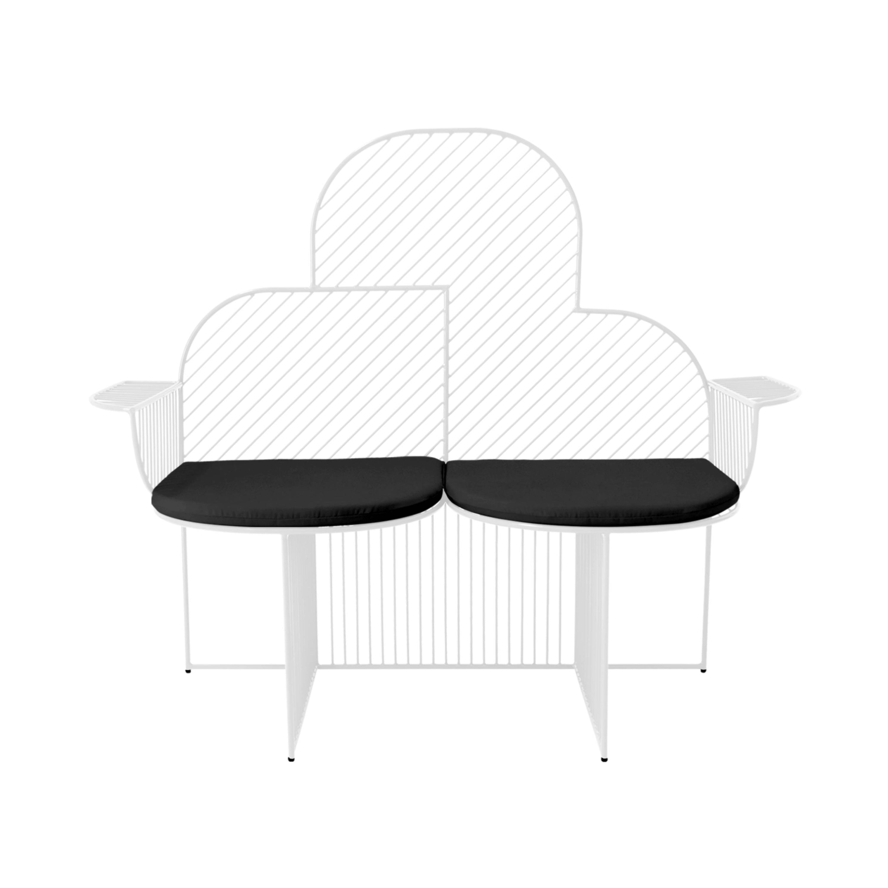 Cloud Bench: White + Black Seat Pad