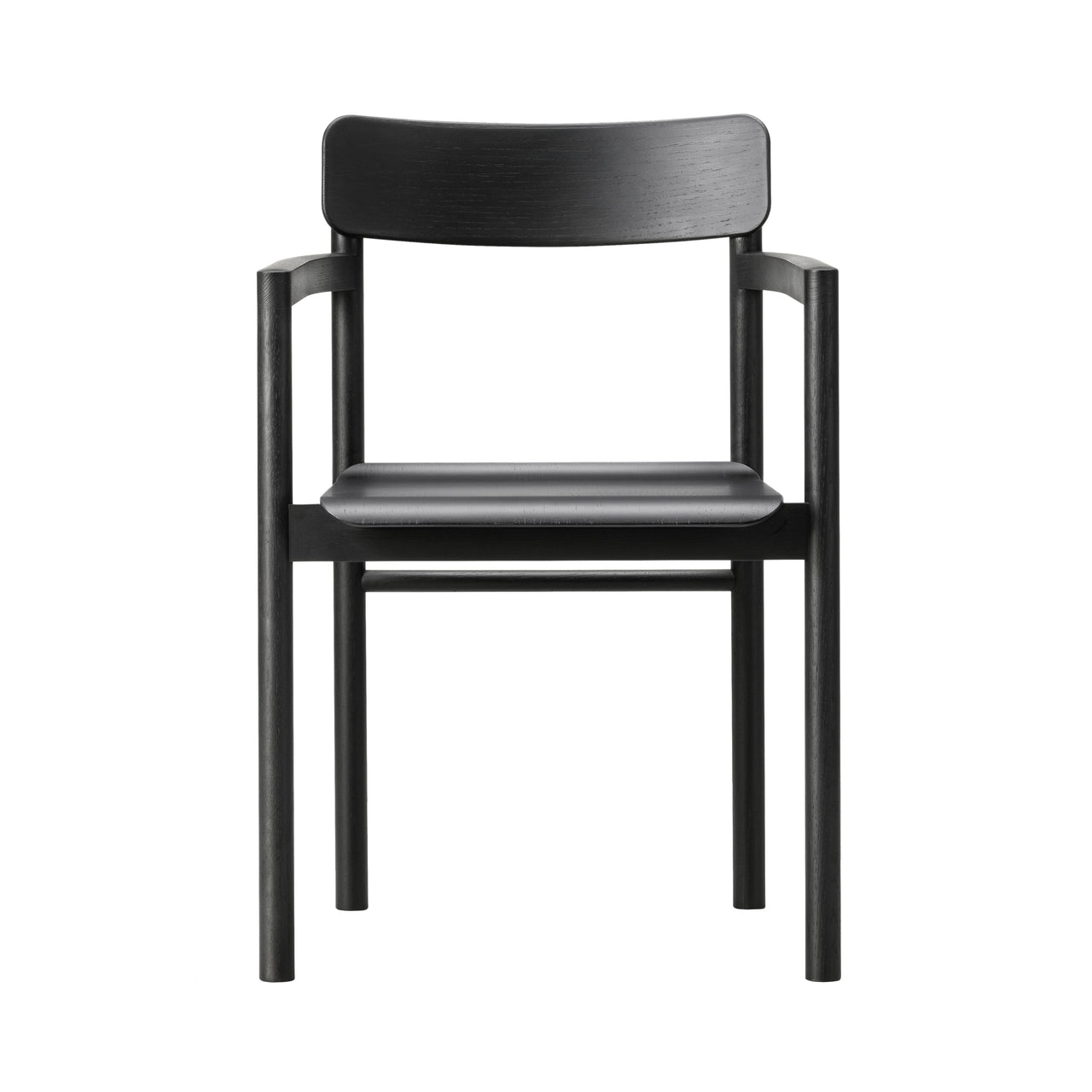 Post Chair: Black Lacquered Oak