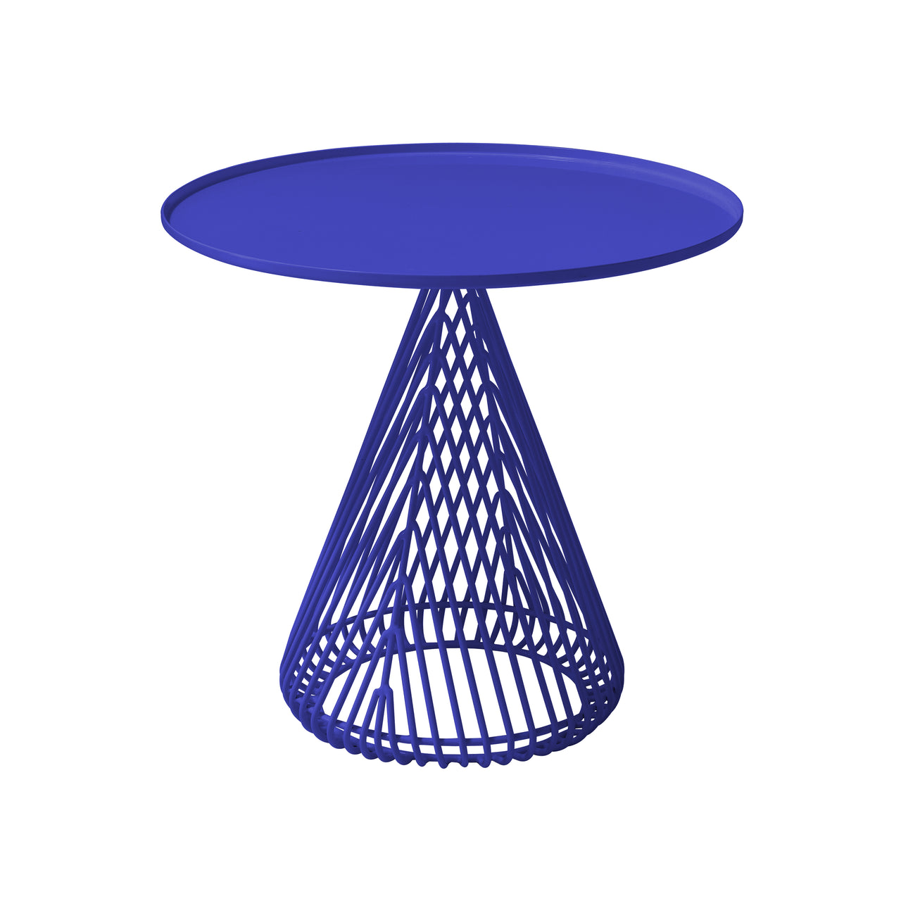 Cono Side Table: Color + Electric Blue