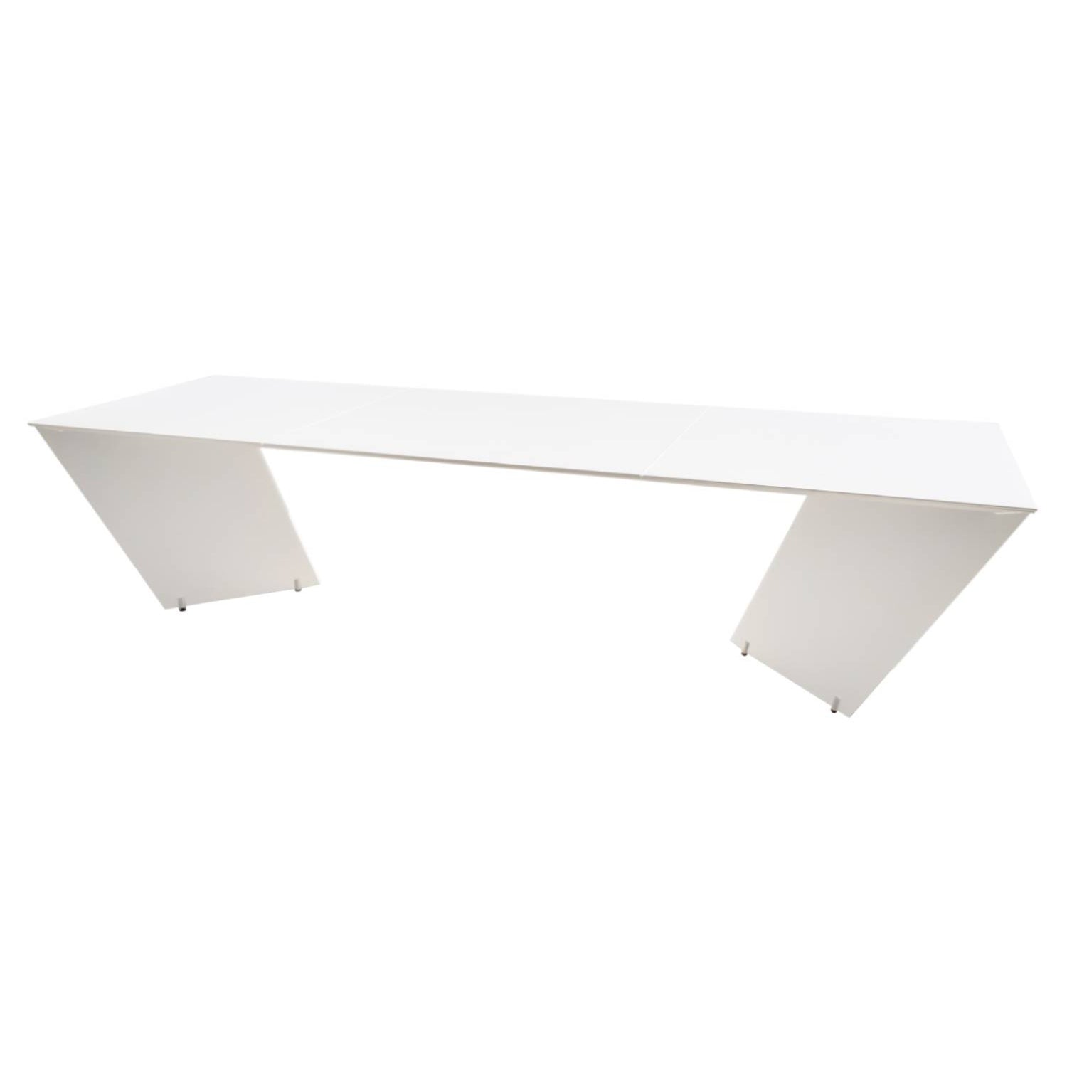 Angle Dining Table: White + Zenit