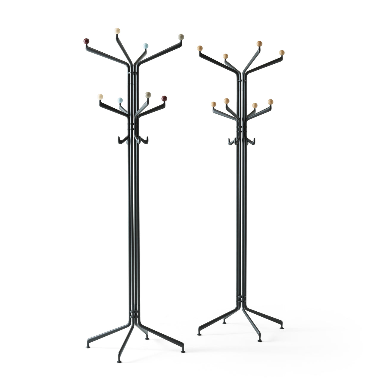 Capture Coat Stand SC77: Multicolour + Oak